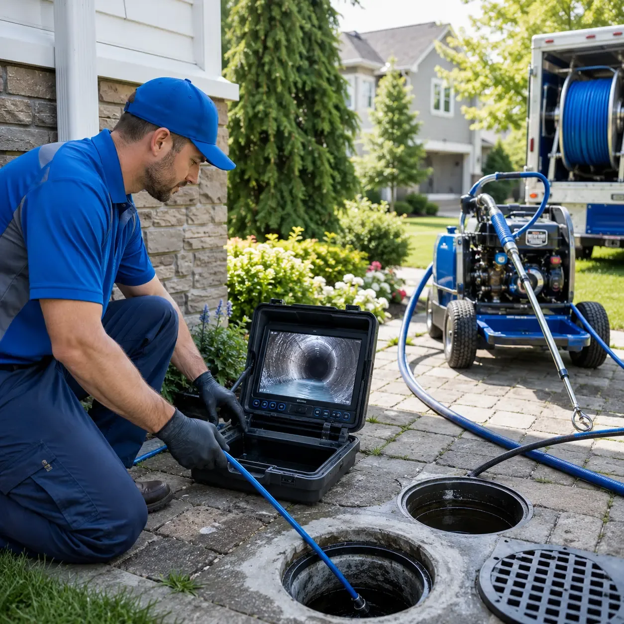 Outdoor drain cleaning professionals serving Pisgah, IA