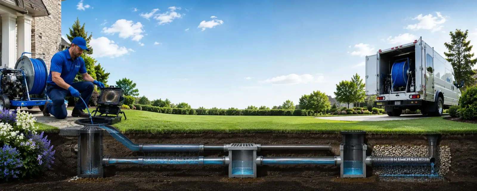 Outdoor drain cleaning information for Pisgah, IA